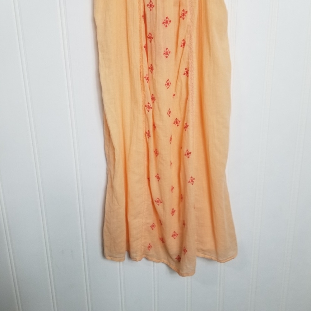Anthro Mermaid Desert Rose Peach Embroidered Beach Tunic Cover Up NWT Size M - Picture 10 of 16